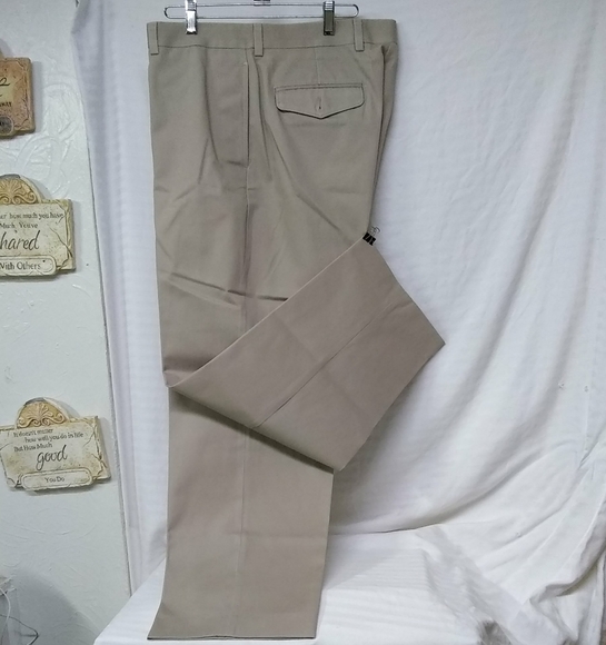 LLBEAN Men's Pants Natural Fit Khaki Denim Jeans  34x39 Style #282553 - Picture 2 of 7